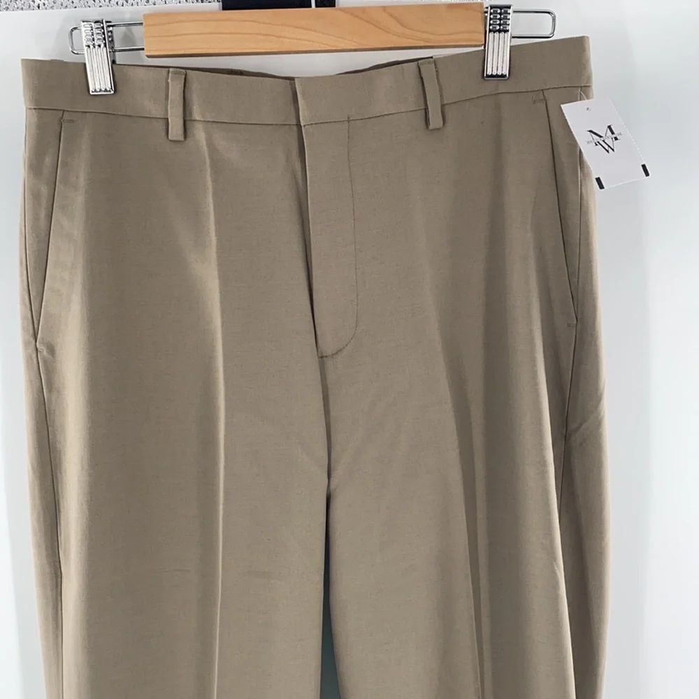 Calvin Klein Boys' Flat-Front Dress Pant, Straight Leg Fit